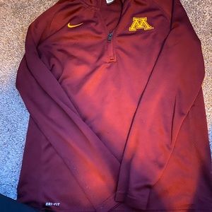 UMN Nike Maroon 1/4 zip